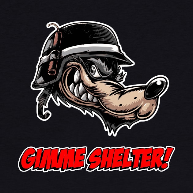 Gimme Shelter! Angry Wolf says. by simbamerch